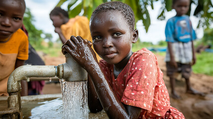 Access to clean water promotes better health.