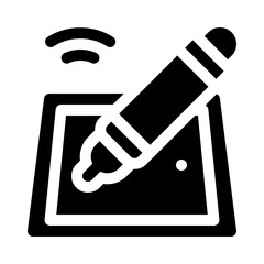 pen tablet glyph icon