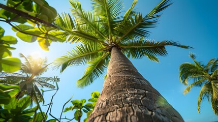 Palm Tree Canopy A Tropical Paradise