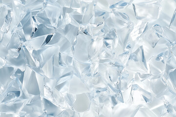 Obraz premium Crystal clear glass surface texture, slightly frosted with soft reflections, delicate lighting effects, minimalistic design