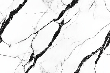 Obraz premium Smooth marble surface texture, polished black and white veins, glossy finish, luxurious aesthetic, high resolution