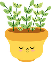 Cute Plant Character Illustration