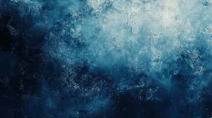 Fototapeta premium Abstract ocean waves in deep blue and gray tones create a calming and mysterious atmosphere.