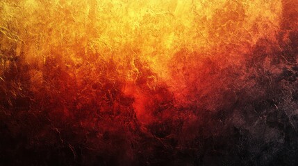 Obraz premium A vibrant abstract texture showcasing warm hues of yellow, orange, and red, creating a fiery gradient effect.