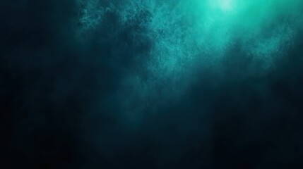 Fototapeta premium A mesmerizing abstract display of deep teal and black hues, evoking a sense of mystery and depth.