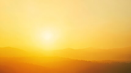 Gradient of golden sunrise hues shifting from pale yellow to warm orange, with a radiant, glowing texture that evokes the start of a new day, 4K hyperrealistic photo.