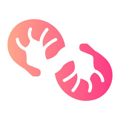 Obraz premium shrimps Gradient icon