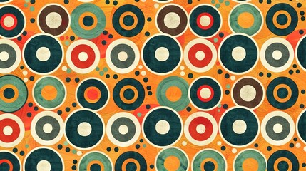 Retro pattern seamless wallpaper
