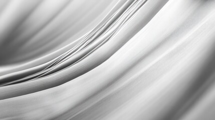 Elegant flowing white fabric in soft waves, creating a serene and calming atmosphere.