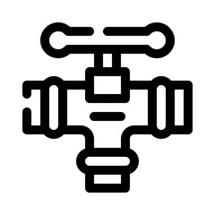 Pipes and Valves line icon