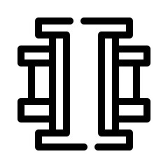 steel beam line icon