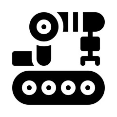 Assembly Line glyph icon