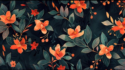 vintage vibe pattern wallpaper