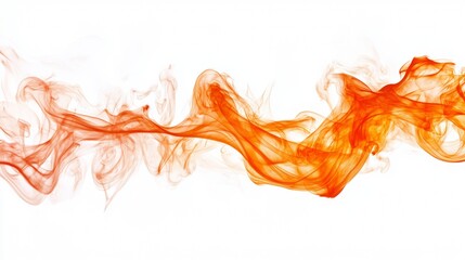 Fire flames isolated on white background