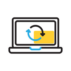 Vector multicolor icon for Refresh