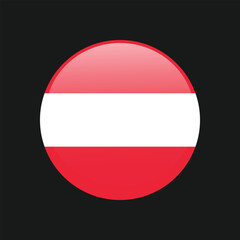 Austria flag icon isolated background. Vector
