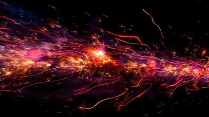 Fireworks Display: Colorful fireworks exploding in the night sky, creating beautiful patterns.