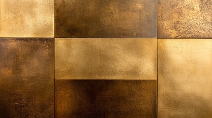 Naklejka premium Dusty gold blending into dark chestnut, with a subtle tarnished texture evoking the feel of vintage metalwork