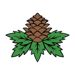 Christmas Decoration Flat Design Accessories Logo Icon Art Vector