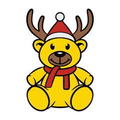 Christmas Decoration Flat Design Accessories Logo Icon Art Vector