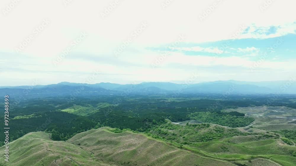 Poster 山林の風景　空撮