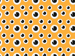 Seamless pattern with eyeballs