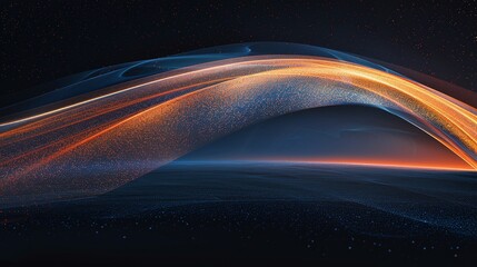 Obraz premium A mesmerizing abstract design showcasing vibrant colors and dynamic flow, perfect for backgrounds or creative projects. Product presentation background.