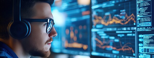 Remote worker using screen-sharing tools during a virtual meeting for collaborative work