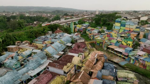 Jodipan Village Malang Drone (Java - Indonesia)