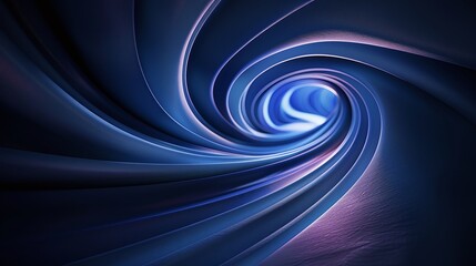 Naklejka premium A mesmerizing abstract swirl of blue and pink lights, creating a sense of depth and motion in a dark background. Product presentation background.