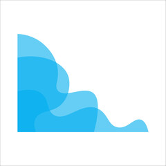 Abstract modern corner frame. Modern frame. Abstract corner