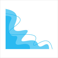 Abstract modern corner frame. Modern frame. Abstract corner