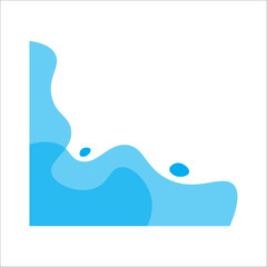 Abstract modern corner frame. Modern frame. Abstract corner