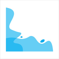 Abstract modern corner frame. Modern frame. Abstract corner