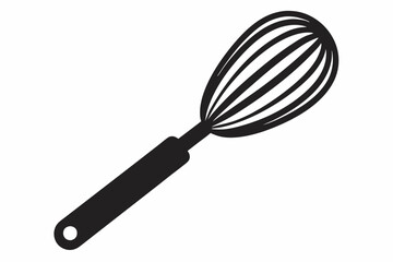 a whisk black silhouite vector icon