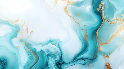 Fototapeta premium a cyan and gold marble pattern