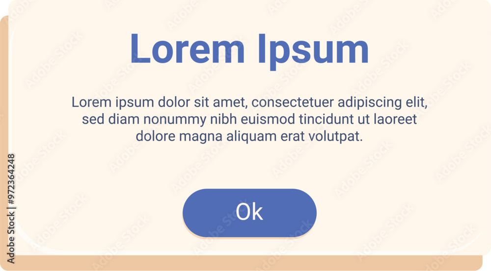 Poster pop up window is appearing on the screen, showing an important message and prompting the user to cli
