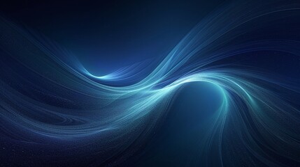 Fototapeta premium A serene abstract wave design in shades of blue, creating a calming and modern visual effect for backgrounds and projects.