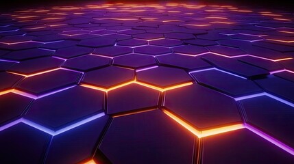 Obraz premium Hexagonal 3D Product Mockup with Modern Geometric Design background.