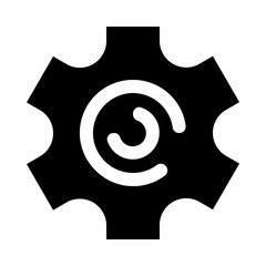 Gearwheel Solid Icon