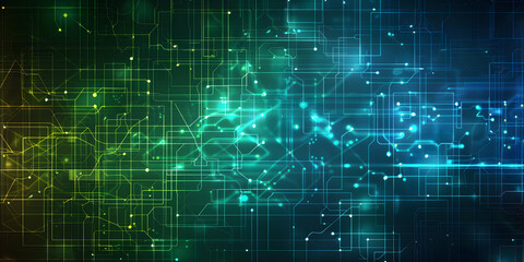 Fototapeta premium Advanced technology background with digital grids and futuristic elements creating a high-tech and immersive atmosphere