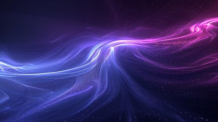 Obraz premium A vibrant abstract swirl of blue and pink colors, creating a mesmerizing flow of light and energy in a dark background. Product presentation background.