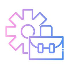 Obraz premium portfolio Line Gradient Icon