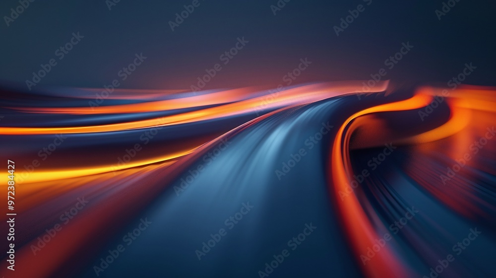 Poster abstract light trails create a vivid expression of motion and energy, enhancing the dynamic atmosphe