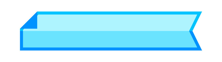 Obraz premium label frame simple, blue label tag rectangular for text frame