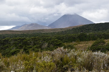 The dramatic landscapes of Tongariro National Park where Mordor and Mount Doom was filmed in the Lord of the Rings