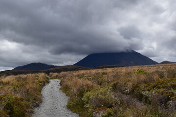 The dramatic landscapes of Tongariro National Park where Mordor and Mount Doom was filmed in the Lord of the Rings