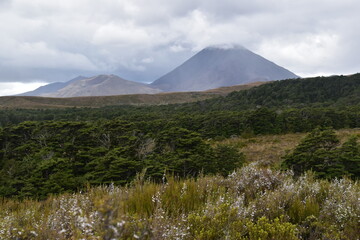 The dramatic landscapes of Tongariro National Park where Mordor and Mount Doom was filmed in the Lord of the Rings