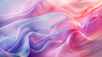 Obraz premium Texture of multi-colored fabric. Soft color transitions. Soft wavy lines. Abstract background. The concept of texture, airiness.