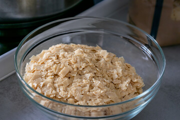 Homemade laundry, Marseille grated soap, manufacturing process, do it yourself, zero waste, eco friendly, natural product for wash and cleaning